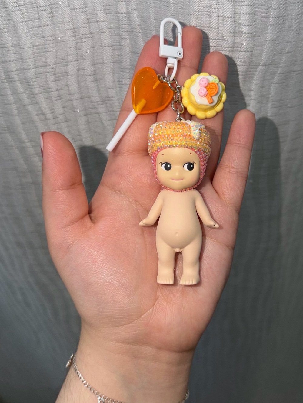 Sonny Angel Pancake Bedazzled Keychain